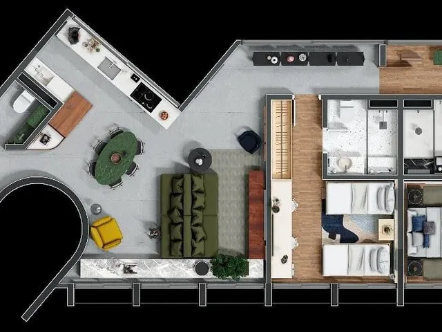 Imagem 3: 0 Apartamento com 2 dormitórios