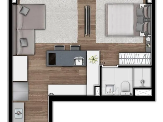 Imagem 11: 0 Apartamento com 1 dormitório