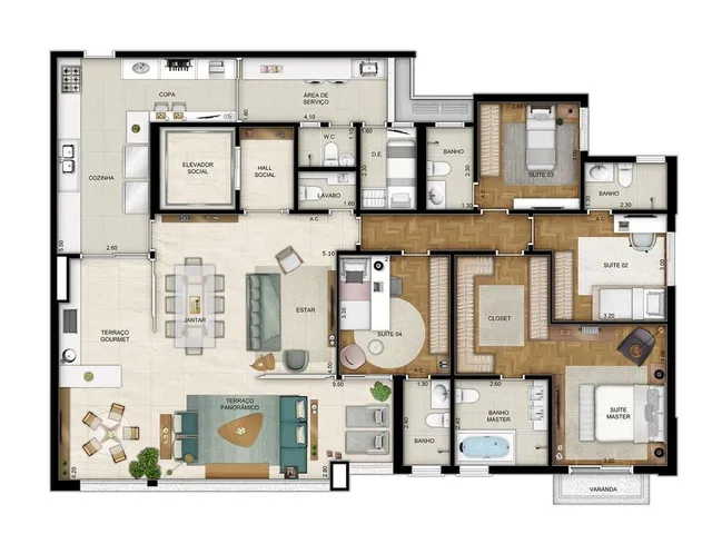 Imagem 11: 0 Apartamento com 4 dormitórios