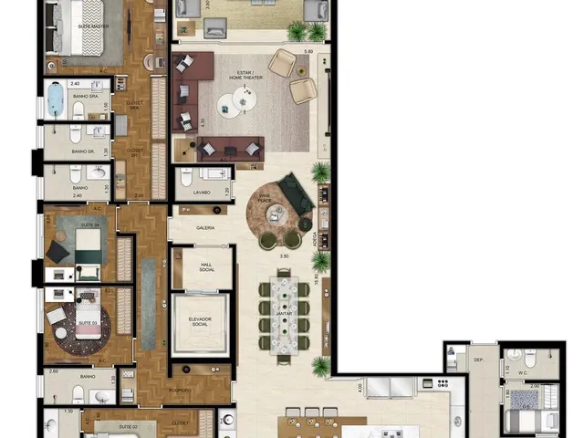 Imagem 9: 0 Apartamento com 4 dormitórios