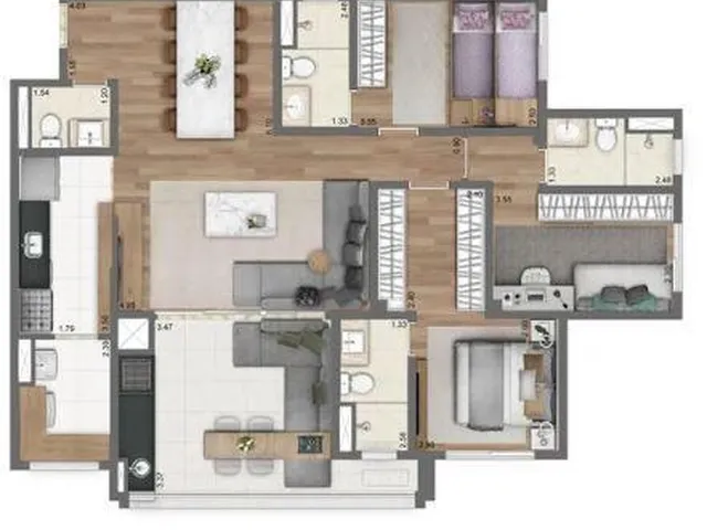 Imagem 6: 0 Apartamento com 3 dormitórios
