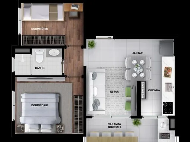 Imagem 5: 0 Apartamento com 2 dormitórios
