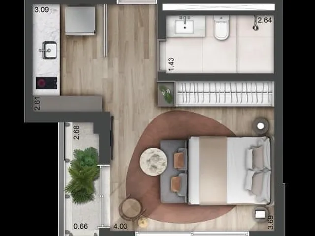 Imagem 2: 0 Apartamento cobertura com 3 dormitórios