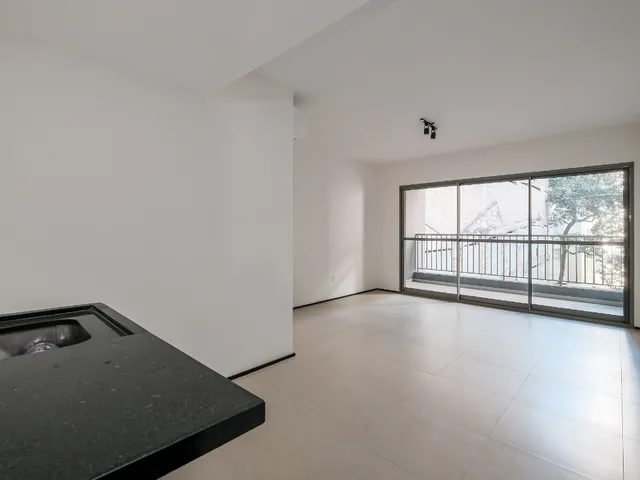 Imagem: O studio possui 1 Dormitório, 1 Suíte, 1 Banheiro, 39m²