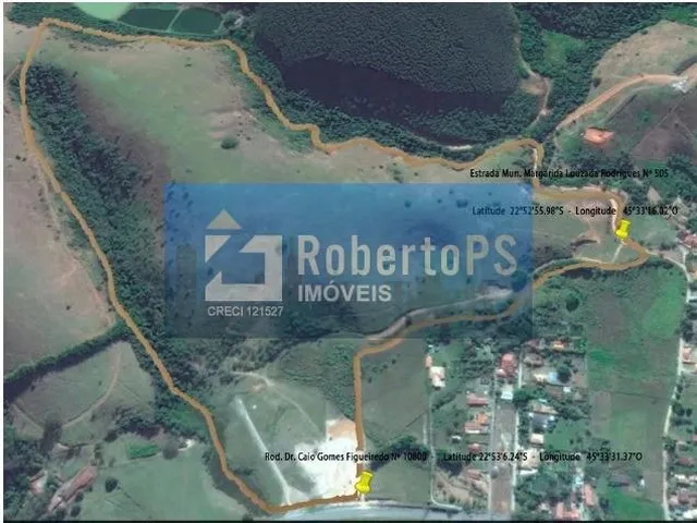 Imagem: O terreno possui 170.075m² de Área e está localizado em