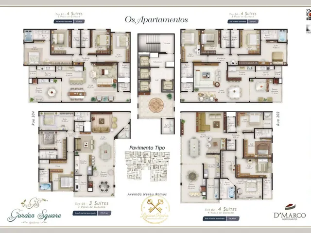 Imagem 9: Apartamento 4 Suítes à Venda no Garden Square em Itapema Viva a experiência de morar
