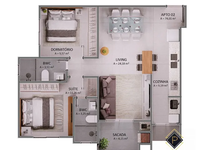 Imagem 12: Apartamento Alto Padrão Praia Brava
