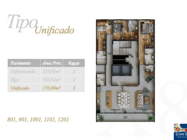 Imagem 5: LAGOM RESIDENCE - APARTAMENTO 03 SUÍTES - NA RUA 902