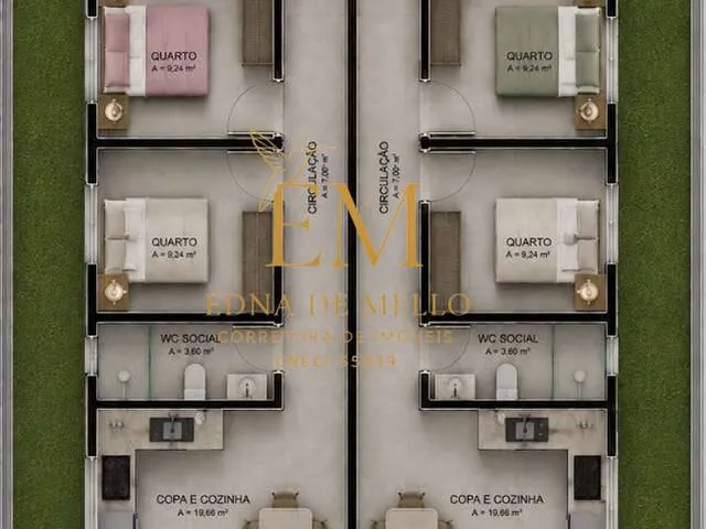 Imagem 2: Casa à venda em Araucária, Capela Velha, com 3 quartos, 114,68m²