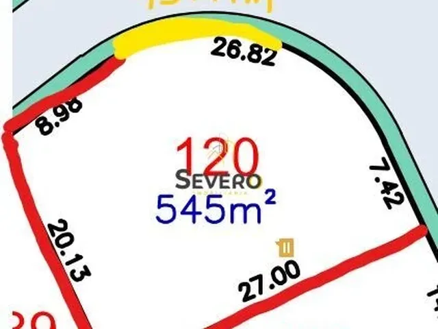 Imagem: O terreno possui 545m² de Área e está localizado em