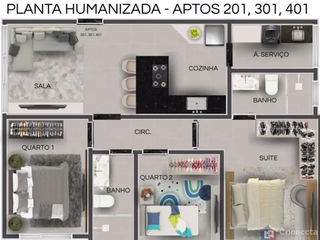 Imagem 3: Apartamento Residencial à venda, Cerrado, Patos de Minas - AP0366