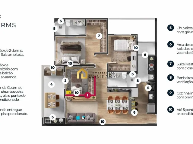 Imagem 3: Ed. Novara - Apartamento Garden no Ed. Novara Living - Sorocaba/ Sp