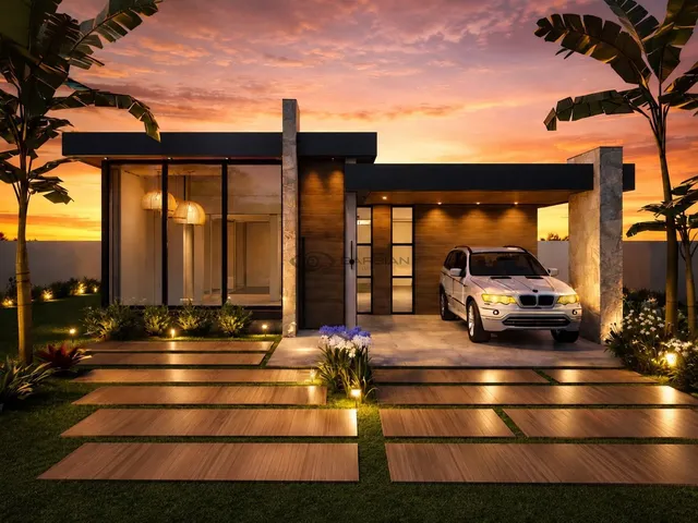 Imagem: Casa contemporânea à venda no Condomínio