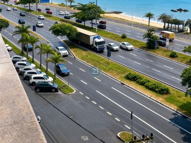 Imagem 4: Alugo amplo apartamento com vista para a Beira Mar Norte, 2 quartos, sacada, com 122m²