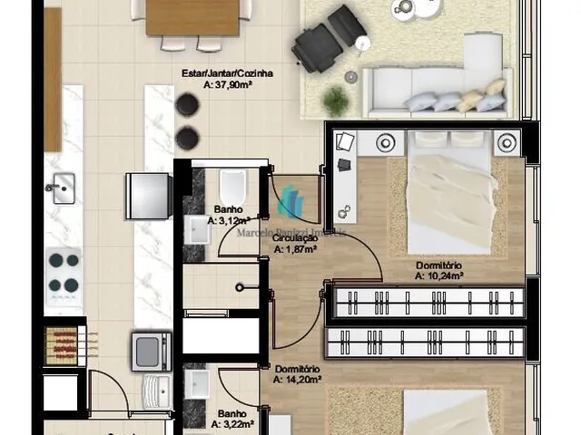Imagem 10: Apartamento Mobiliado