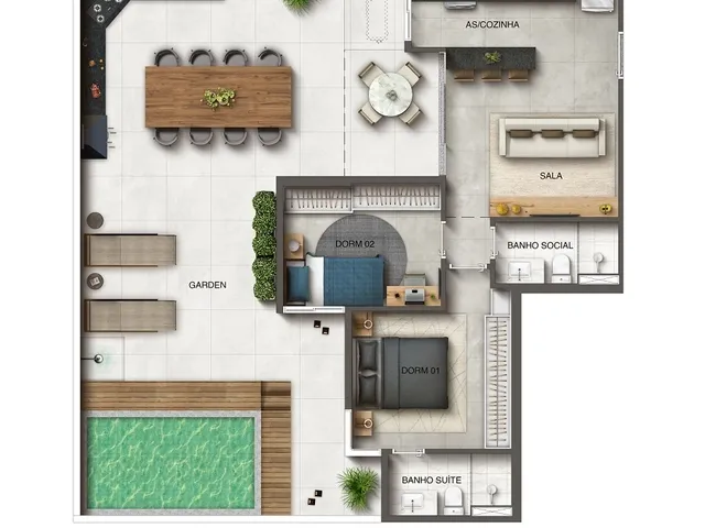 Imagem 14: Lançamento Apartamento 2 e 3 Quartos À Venda no Bairro Praia de Itaparica - Vila Velha/Es