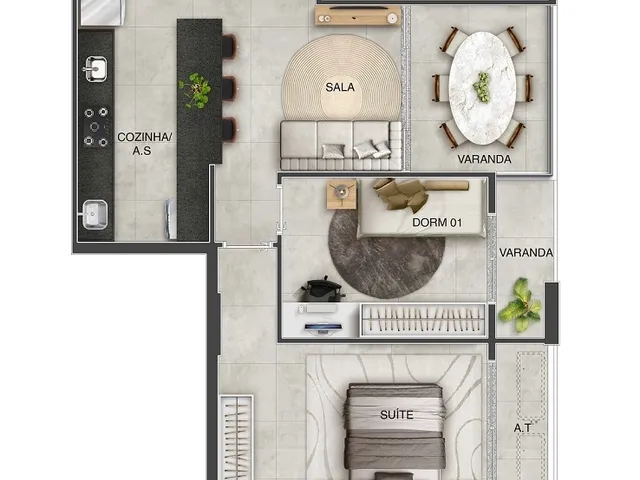 Imagem 9: Lançamento Apartamento 2 e 3 Quartos À Venda no Bairro Praia de Itaparica - Vila Velha/Es