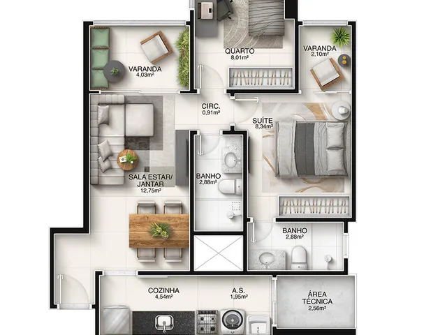 Imagem 16: Apartamento Alto Padrão em Jockey de Itaparica, Vila Velha/Es