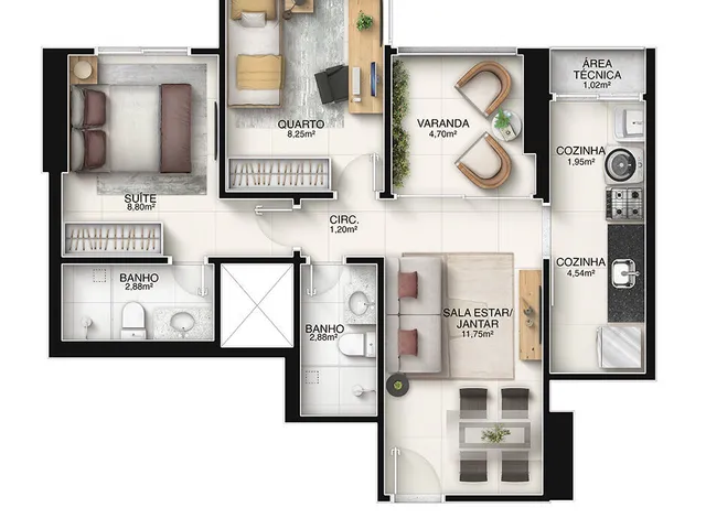 Imagem 14: Apartamento Alto Padrão em Jockey de Itaparica, Vila Velha/Es
