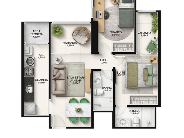 Imagem 8: Apartamento Alto Padrão em Jockey de Itaparica, Vila Velha/Es