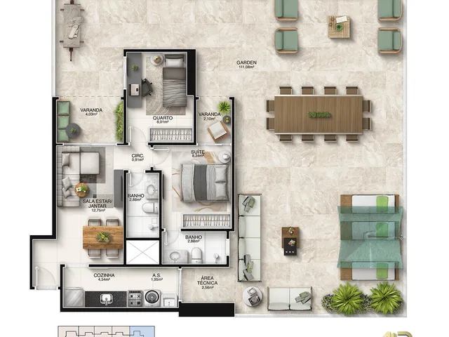 Imagem 2: Apartamento Alto Padrão em Jockey de Itaparica, Vila Velha/Es