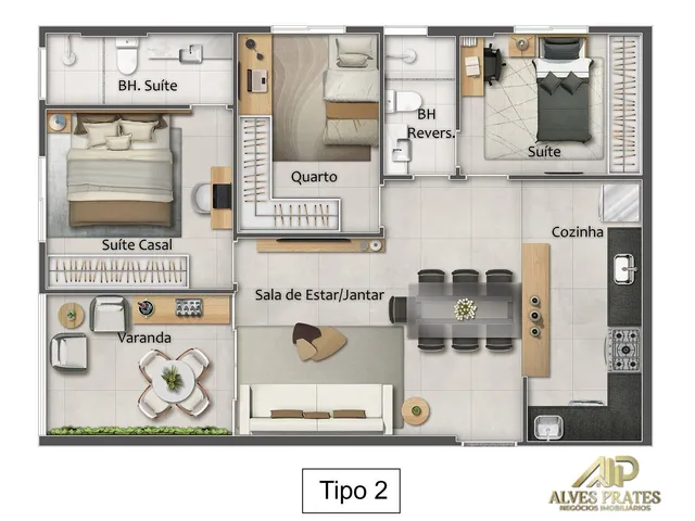 Imagem 6: Apartamento 2 e 3 Quartos Alto Padrão em Praia da Costa Vila Velha Es