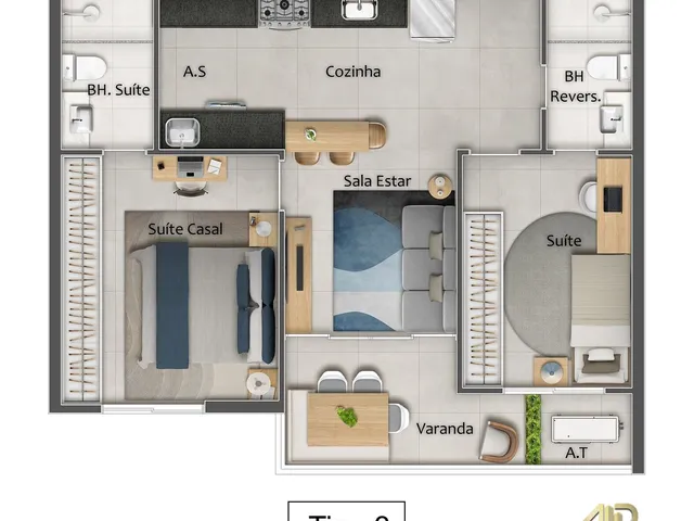 Imagem 7: Apartamento 2 e 3 Quartos Alto Padrão em Praia da Costa Vila Velha Es