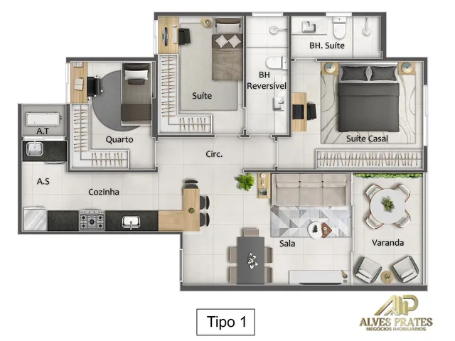 Imagem 12: Apartamento 2 e 3 Quartos Alto Padrão em Praia da Costa Vila Velha Es