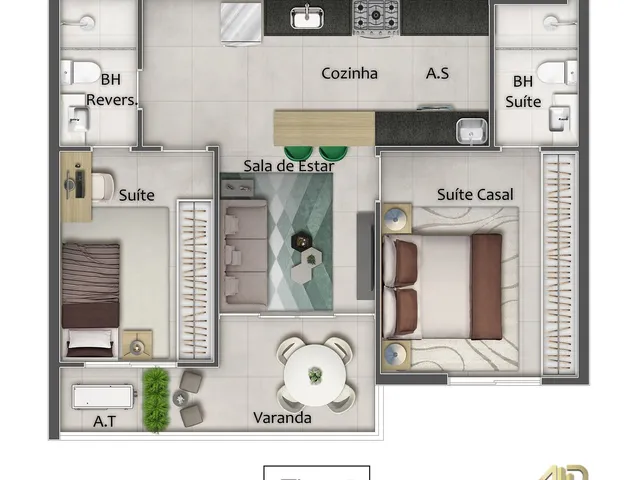 Imagem 11: Apartamento 2 e 3 Quartos Alto Padrão em Praia da Costa Vila Velha Es