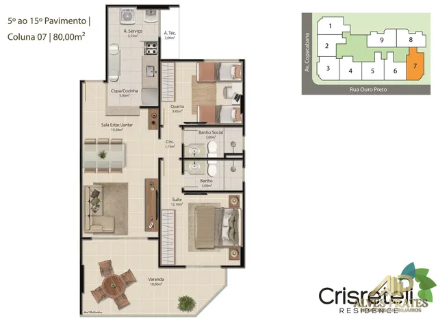 Imagem 15: Apartamento 02 Quartos, Suíte, Lazer e Até 2 Vagas Alto Padrão em Praia do Morro Guarapari