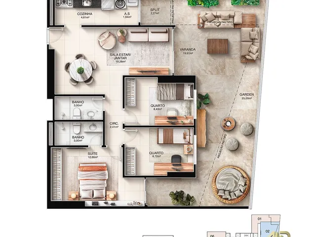 Imagem 10: Pré-Lançamento Apartamento 03 Quartos Alto Padrão, Jockey de Itaparica Vila Velha Es