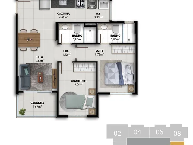 Imagem 14: Lançamento Apartamento 2 e 3 quartos em Residencial Coqueiral, Vila Velha - ES