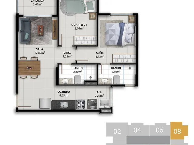 Imagem 13: Lançamento Apartamento 2 e 3 quartos em Residencial Coqueiral, Vila Velha - ES