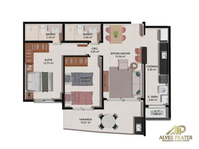 Imagem 10: Apartamento 2 quartos Alto Padrão à venda em Bento ferreira, Vitoria ES