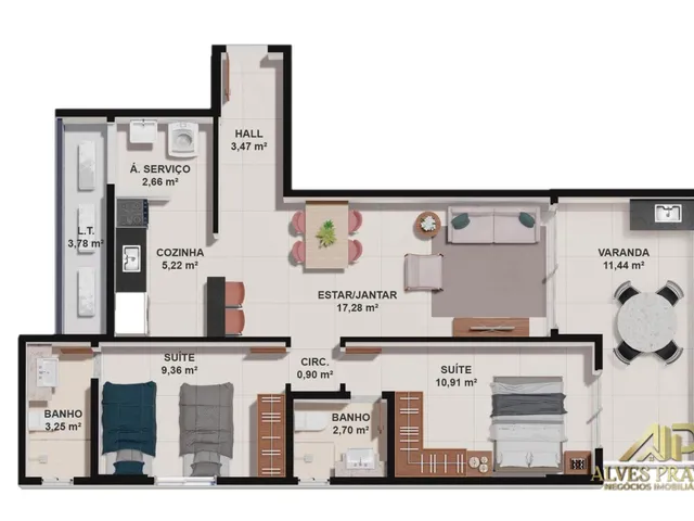 Imagem 5: Apartamento 2 quartos Alto Padrão à venda em Bento ferreira, Vitoria ES