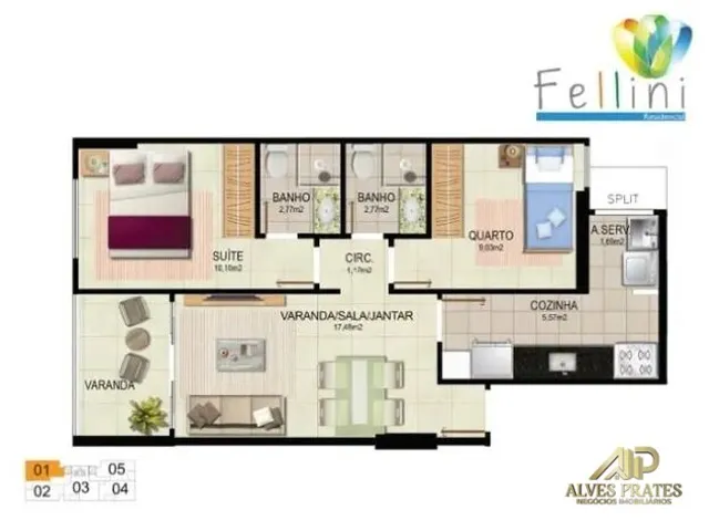 Imagem 6: Apartamento Padrão 2 quartos a venda em praia de itaparica