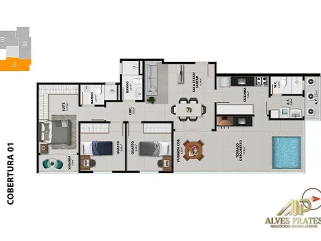 Imagem 4: Apartamento 2 Quartos Alto Padrão À Venda em Jokey de Itaparica, Vila Velha