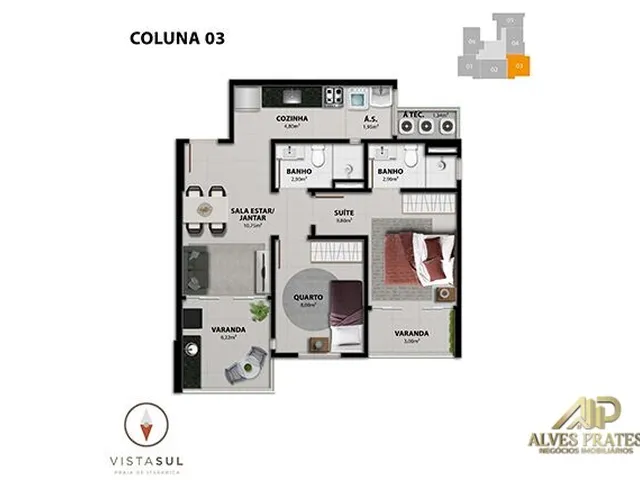 Imagem 5: Apartamento 2 Quartos Alto Padrão À Venda em Jokey de Itaparica, Vila Velha