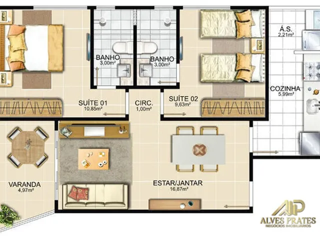 Imagem 8: Apartamento 02 quartos Alto Padrão a venda em itapuã, Vila Velha ES