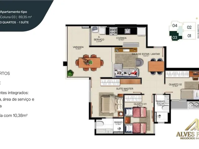 Imagem 10: Apartamento 3 Quartos Alto Padrão, Praia de Itaparica, Vila Velha