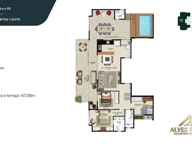 Imagem 12: Apartamento 3 Quartos Alto Padrão, Praia de Itaparica, Vila Velha