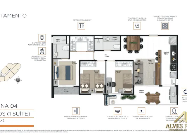Imagem 15: Apartamento 2 e 3 quartos Alto Padrão à Venda em Jardim Camburi, Vitoria ES