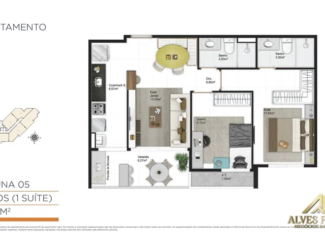 Imagem 5: Apartamento 2 e 3 quartos Alto Padrão à Venda em Jardim Camburi, Vitoria ES