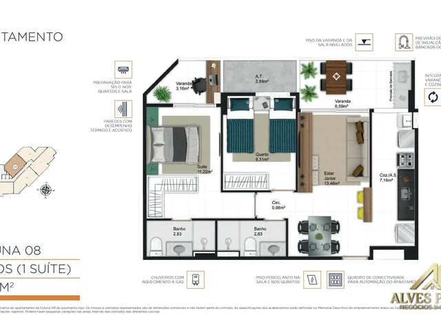 Imagem 16: Apartamento 2 e 3 quartos Alto Padrão à Venda em Jardim Camburi, Vitoria ES