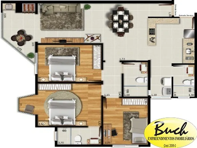 Imagem 4: Promoção R$ 535.000,00 abril 2026 Apartamento bairro floresta, joinville, , torre