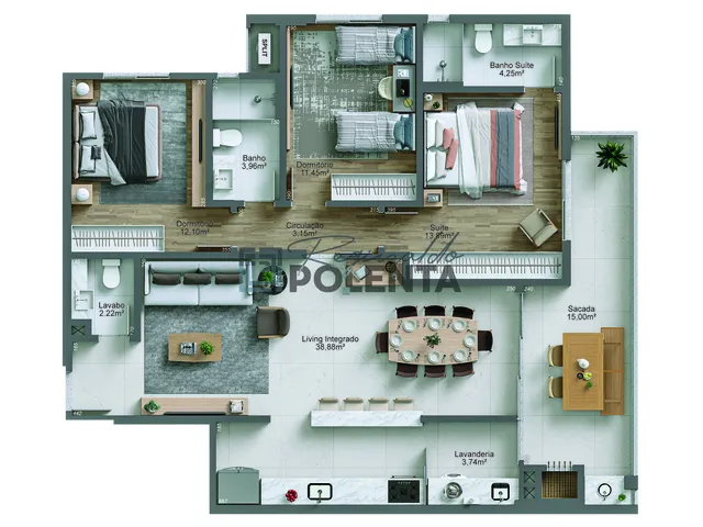 Imagem 2: Apartamento Alto Padrão - Mar Positano Residencial
