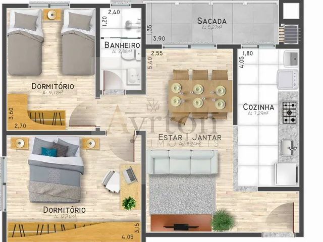 Imagem 6: Apartamento Padrão em Construção À Venda em Ivoti/Rs