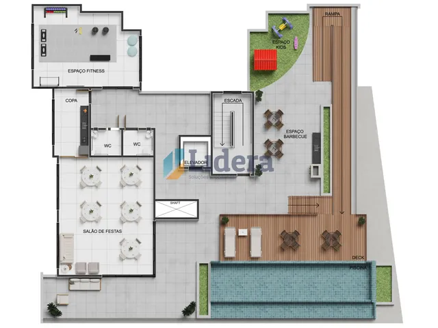 Imagem 4: Apto - 3 Quartos - 1 Suíte - 71,40M² - Ponta de Campina, Cabedelo/Pb