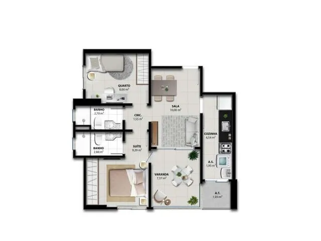 Imagem 2: Lançamento Alto Padrão, Apartamento 2 Quartos, Jockey de Itaparica, Vila Velha-Es