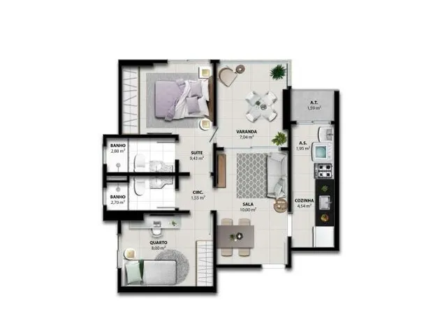 Imagem 10: Lançamento Alto Padrão, Apartamento 2 Quartos, Jockey de Itaparica, Vila Velha-Es